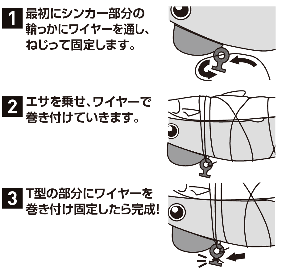 Cutlery How to Use エサの巻き方